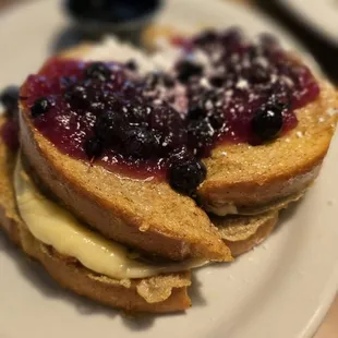 Huckleberry Stuffed French toast