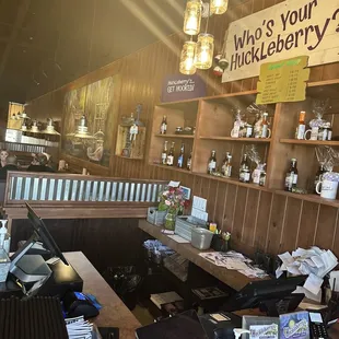 the inside of a restaurant