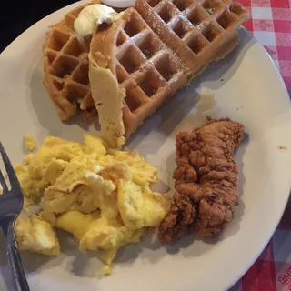 Stacked Chicken & Waffles