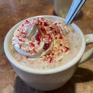 Peppermint mocha since it was the holiday season