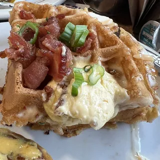 Stacked Chicken & Waffles
