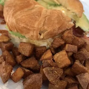 Breakfast Huck's Egg Sandwich Breakfast