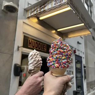 Twist and vanilla sprinkle