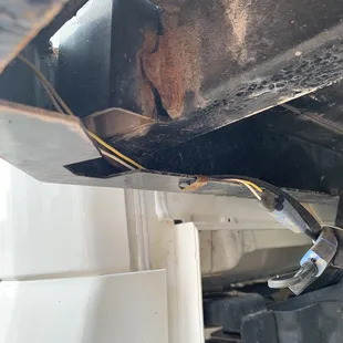 Welds broke off on the freeway