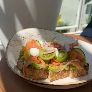 Smoked Salmon Lox Toast