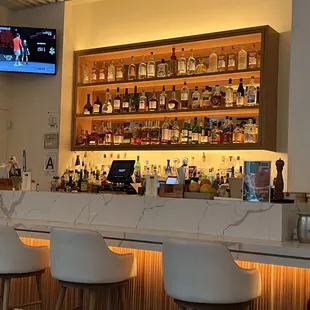 a man sitting at the bar