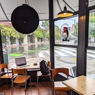 Seating by the bay window