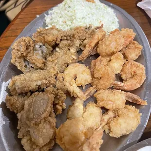 Shrimp and oysters