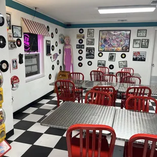 Inside seating