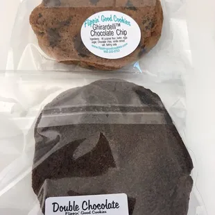 double chocolate cookie and double chocolate cookie