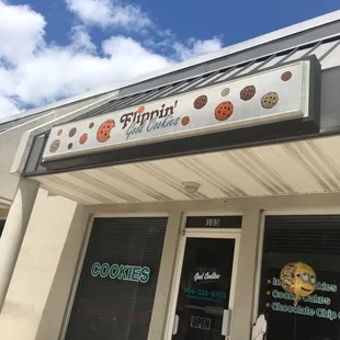 the front of the store