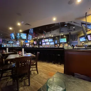 the dining area of the restaurant