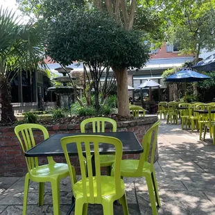 Spacious patio area