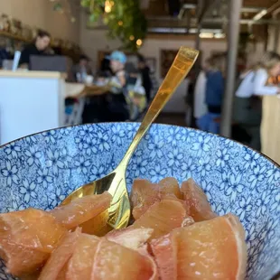grapefruit with honey