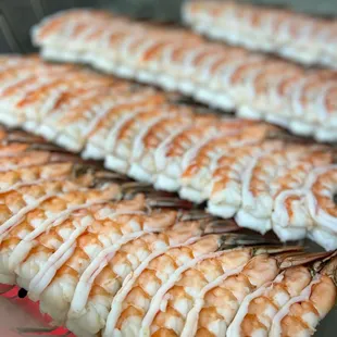 grilled shrimp on the grill