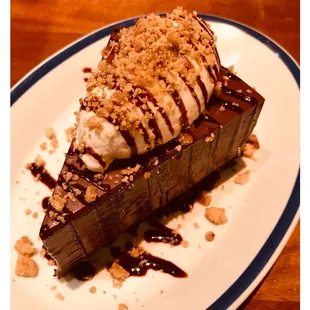 a piece of dessert on a plate