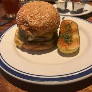 Double patty cheeseburger