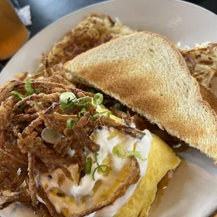 Brisket omelette