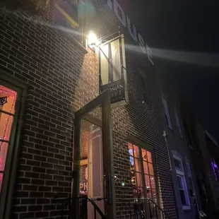 Outside