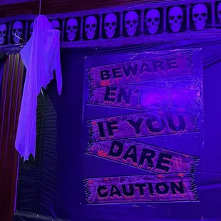 beware if you dare caution