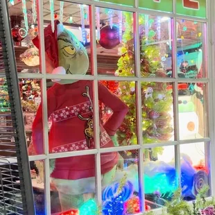 a christmas window display