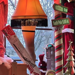 Leg lamp (because everyone needs a picture of a leg lamp).