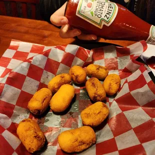 Mini corn dogs