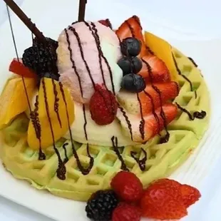 Pandan Waffle