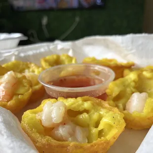 Shrimp crepes
