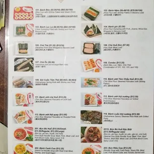 Front menu
