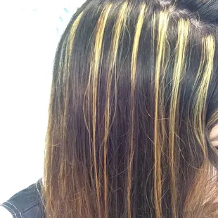 I specifically said I didn't want stripes or a brassy color...