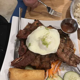 Com Suon Nuong Grilled Pork Chops and Ribs