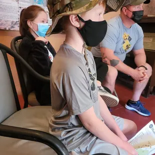 Watching the video in the Ranger station.