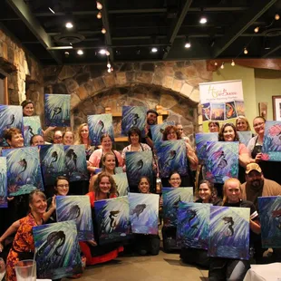 Hues'n'Booze painting party!