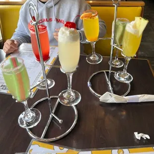 6 flights of mimosas