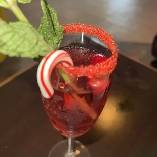 Christmas Special Mimosa! So good and pretty! Definitely picture worthy