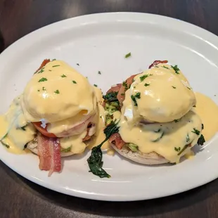 Bacon Avocado Benedict