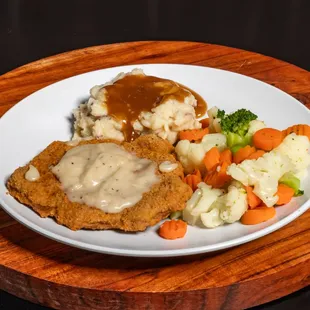 Coutry fried steak dinner