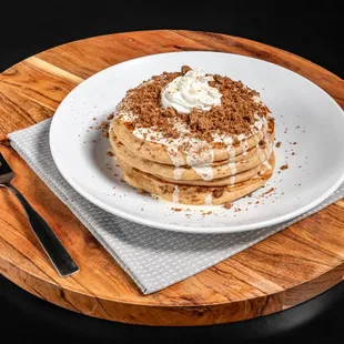 Coffee cake pancakes