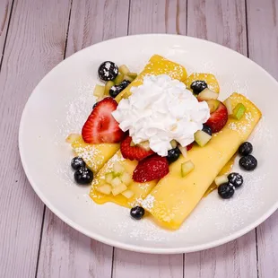 Fresh Fruit Crepes