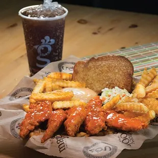 chicken wings and fried chicken, food