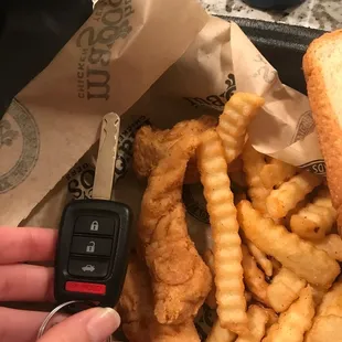 This tender is smaller than a key.
