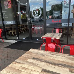 Outside dining