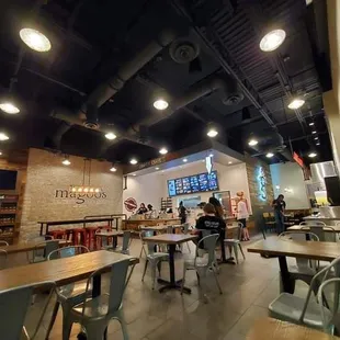 Inside dining area