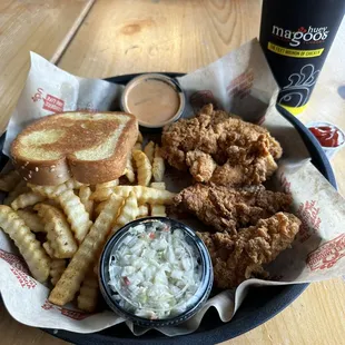 5 piece tenders meal with drink was about $12 with a drink after tax.