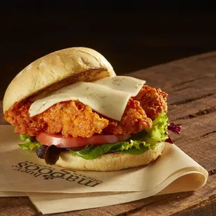 a chicken tenders sandwich