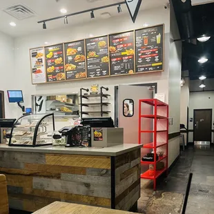 the inside of the restaurant