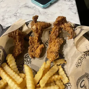 There are fries with more meat than this chicken. Ridiculous