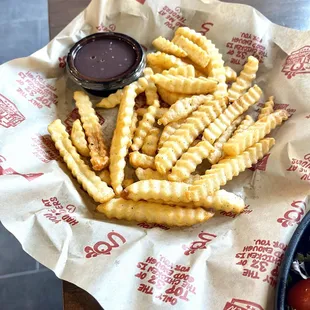 Crinkle cut fries are great!!!