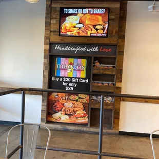 the inside of the restaurant
